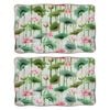 2PK LVD Pink Lily Porcelain 20x12cm Plate Rectangle Tableware