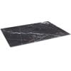 Glass Chopping Board - 50 x 40cm - Black Marble Effect - Kitchen Dining Place Mats Cutting Mat Worktop Saver for Food Prep