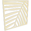 ProtectorAl 300-1200 x 300-1200mm Primrose Palm Unframed Solid Aluminium Decorative Panel
