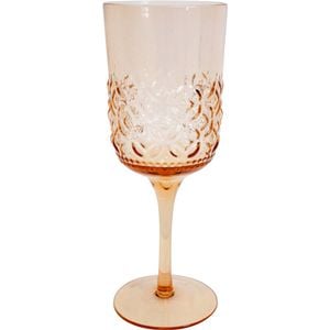 Peach Vintage Set of 4Stemware