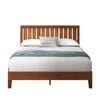 Zinus King Deluxe Solid Wood Bed Frame Base - Dark Brown