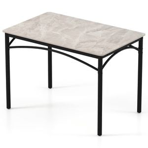 Costway Faux Marble Dining Table 4-people Kitchen Table