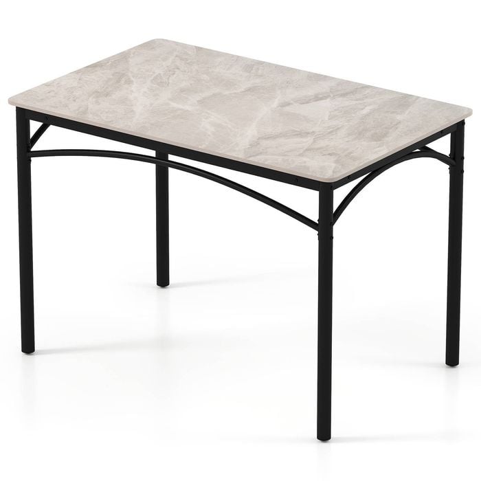Costway Faux Marble Dining Table 4-people Kitchen Table