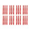 24pc Formula Sports Tex Grip 30mm Nylon Shafts Dart Game Accessory Short Red
