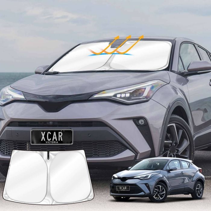 WindScreen Sun Shade for Toyota C-HR CHR 2016-2023 Blocks UV Rays Foldable Wind Screen Visor