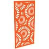 ProtectorAl 300-1200w x 1201-2400h Orange/Gloss White Sunburst Unframed Composite Deco Panel