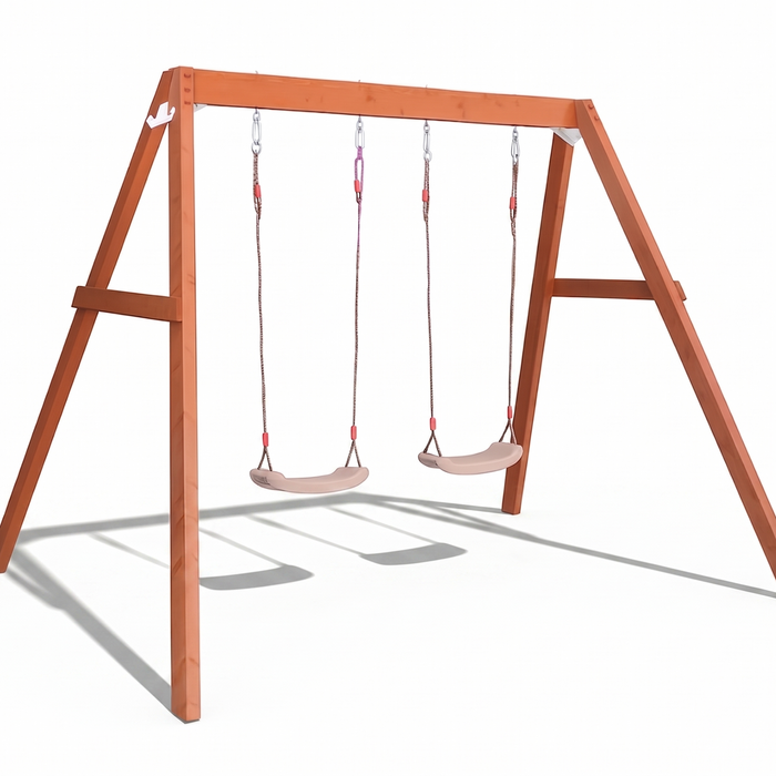 Hide & Seek Kids - Lucas Swing Set - Pearl Rose Swings