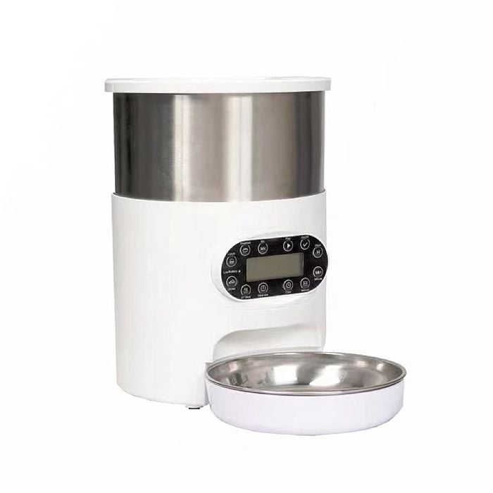 Yes4pets Electric Automatic Pet Dog Cat Rabbit Feeder Stainless Steel 4.5l Dispenser