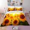 3D Sunflower Field Quilt Cover Set Bedding Set Pillowcases 102