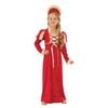 Medieval Princess Child Halloween Costume Renaissance Dress with Sleeves and Tiara, Large