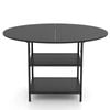 Costway Dining Table Kitchen Counter Table Farmhouse Dinner Table Black