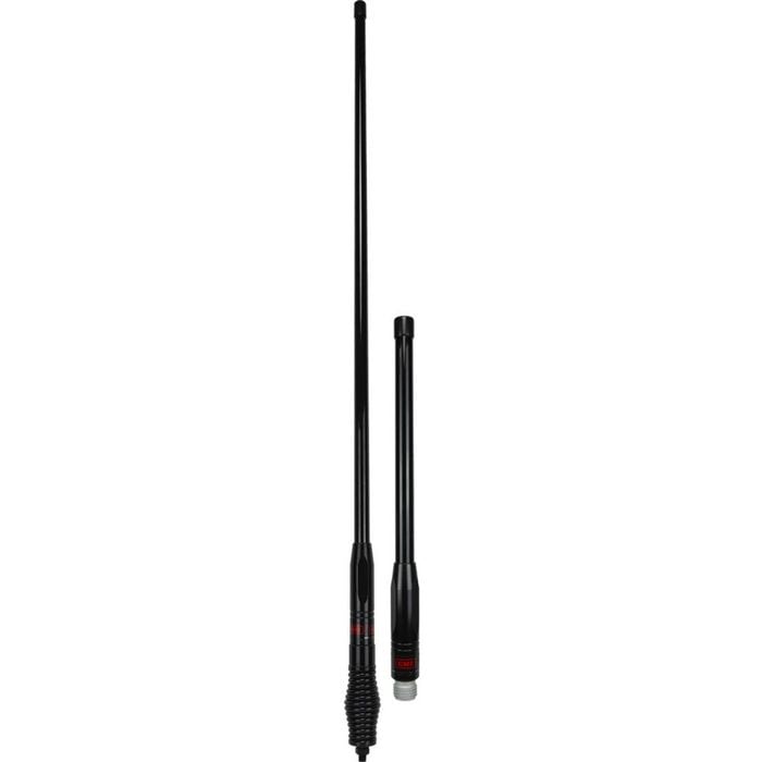 2pc GME UHF CB Fibreglass Radome Interchangeable Whips 6.6 & 2.1dBi Antenna BK