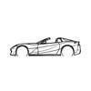 Ignite Laser Ferrari 2022 8I2 GTS Silhouette Metal Wall Art Rustic Metal 15.7inch/40cm