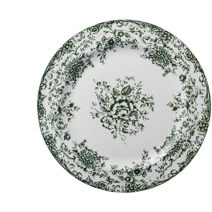 Casa Domani Rosetta Round Platter Antique Green Serveware 36cm