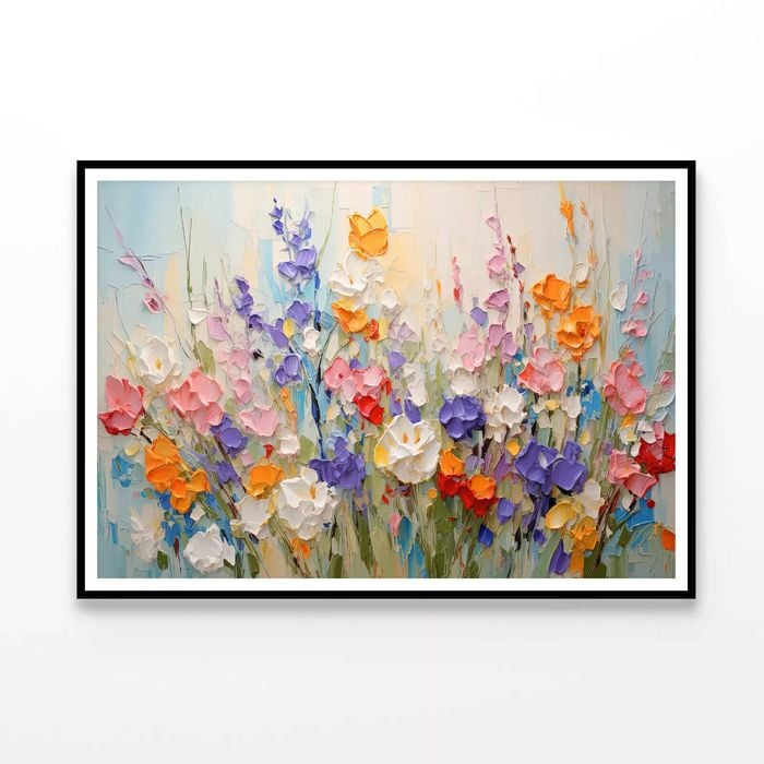 Flower Blossom Oil Painting  Print 100% Australian Made 120x90cm  (Poster)