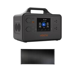 Voltx 1800w 1030wh Portable Power Station + 200w Fixed Solar Panel – Solar Generator Kit For Off-grid, Rv & Emergency Power