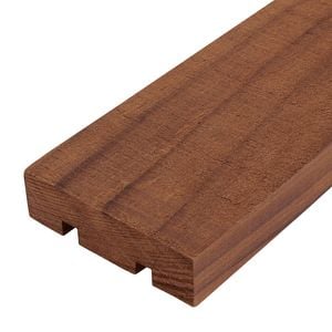 90 x 18mm Random Length Grooved Batten Band Sawn Oil Coated Rad Clears 2 Thermally Modified Timber