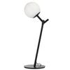 Telbix Ohh Modern Table Desk Lamp Light Glass Metal Black Opal Matt