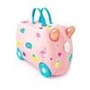Trunki Ride On Kids Suitcase Luggage Toy Box - Flossi Flamingo