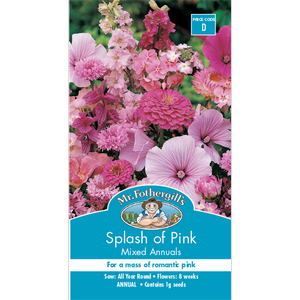 Mr Fothergill's Splash Of Pink Flower Seeds
