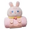 Catzon 80x100cm Rolling Blanket Portable Soft Cute For Kids Sleeping Bag Parties-rabbit
