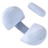 Catzon Pregnancy Side Sleep Pillow Washable Back Belly Hips Legs-blue