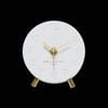 One Six Eight London  Ariel White Silent Mantel Clock