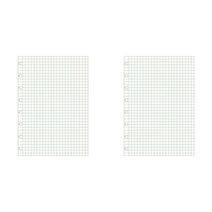2x 60pc Filofax Pastel A5 Notebook Refill Sqrd Paper Writing School Stationery