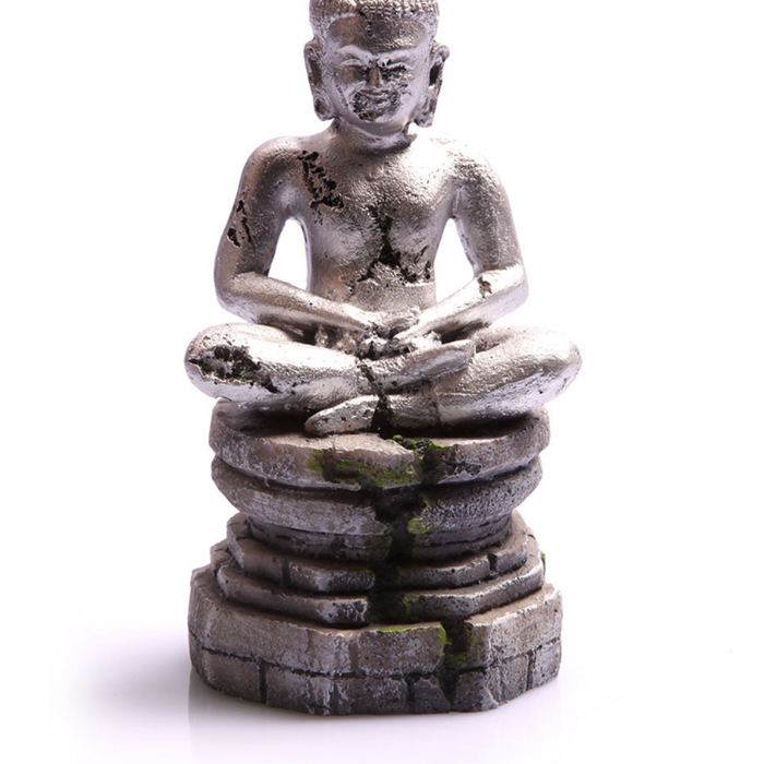 Aqua One Silver Meditating Buddha Ornament (36876)