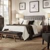 Istyle Jensen King Single Bed Frame Fabric Grey