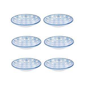 Nicola Spring Patterned Dipping Dishes - Small Bowls for Rice, Soy Sauce & Olive Oil, 10cm - Set of 6