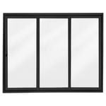 Polar Eco-View Windows 2145 x 2700mm Black Stacking Aluminium Sliding Door