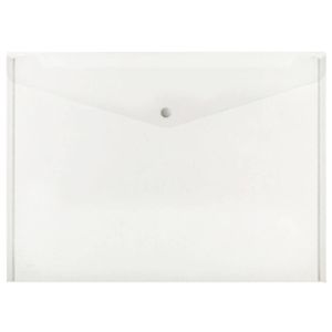 Marbig Button Closure Document Wallet A3 (Clear)