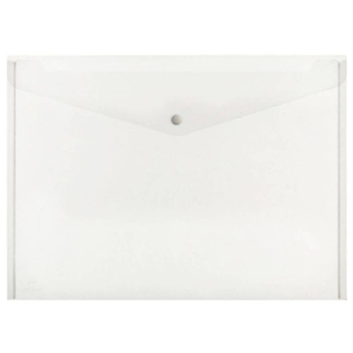 Marbig Button Closure Document Wallet A3 (Clear)