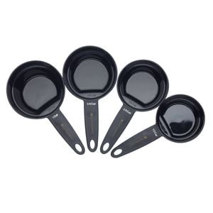 4pc MasterCraft 24.5cm Magnetic Measuring Cup Set Baking/Kitchen - Black