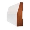Hume 92 x 18mm 2.7m Moulding White MDF Primed Half Splayed
