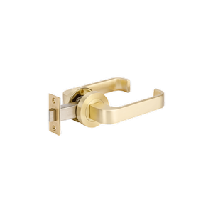 Zanda 165mm Satin Brass Streamline Passage Set