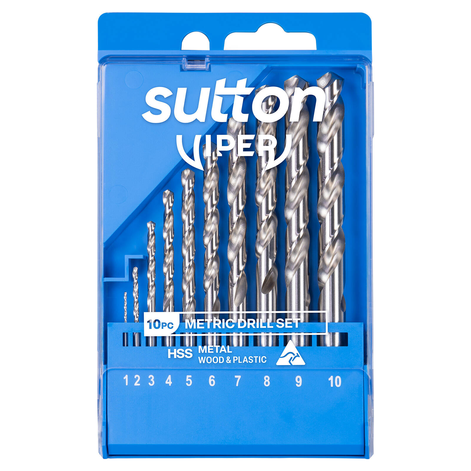 Sutton Tools 1.0 - 10.0mm Viper Metric Drill Bit Refill 10 Piece Set