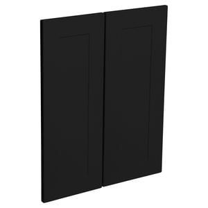 Kaboodle Black Olive Alpine Corner Wall Cabinet Doors - 2 Pack