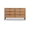 Junta Messmate And Natural Rattan 6 Drawer Dressing Table