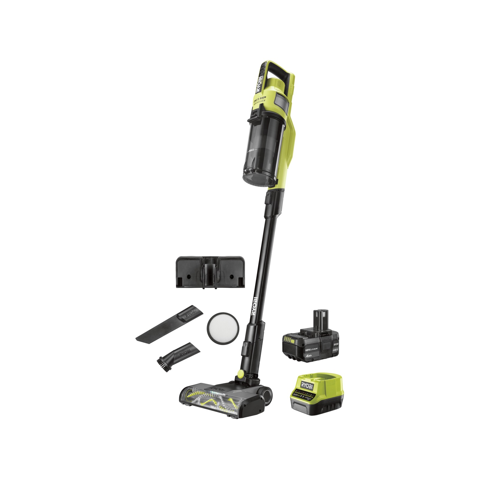 Ryobi 18V ONE 4.0Ah HP Brushless Stick Vacuum Kit R18XSV914 Bunnings Australia