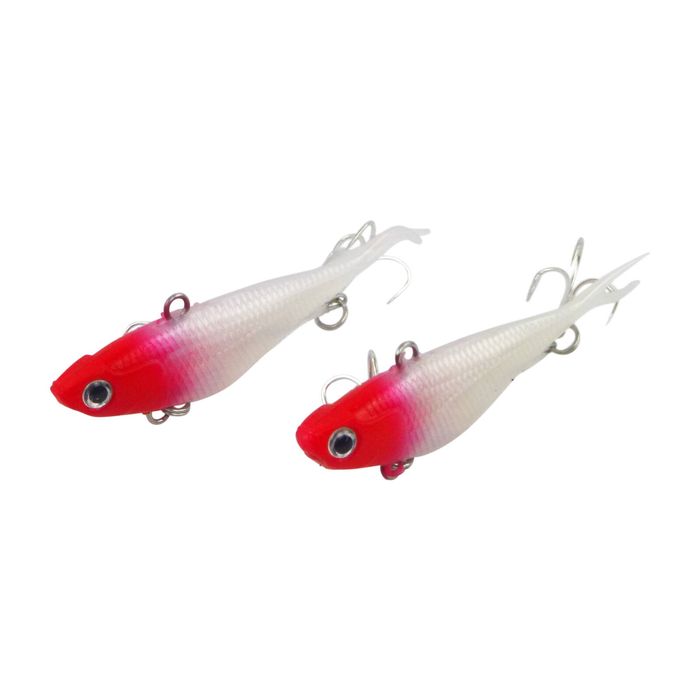 Swimerz 95mm Soft Vibe Red Head, 2 Pack