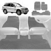 6D Diamond Car Floor Mats for Toyota RAV4 2000-2005-Full Set-Grey-Outback GT