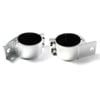 Elinz 3" 76-81mm PAIR Bullbar Mounting Bracket Clamp LED light bar Driving RIGID SILVER