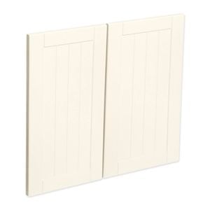 Kaboodle 600mm Antique White Country Medium Rangehood Doors - 2 Pack