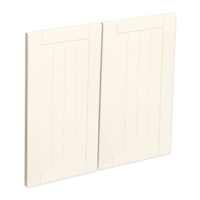 Kaboodle 600mm Antique White Country Medium Rangehood Doors - 2 Pack