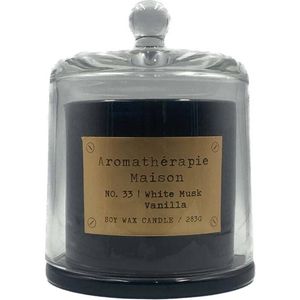 Le Desire Aromatherapie Maison Candle w/Glass Dome Lid & Timber Wick Vanilla