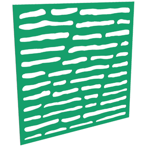 ProtectorAl 300-1200mm x 300-1200mm Light Green/Gloss White Slate Unframed Composite Deco Panel