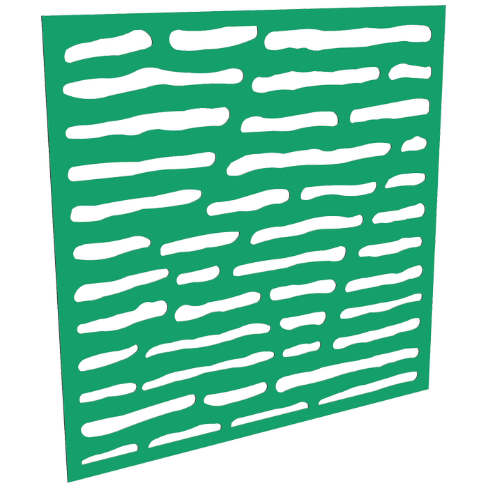 ProtectorAl 300-1200mm x 300-1200mm Light Green/Gloss White Slate Unframed Composite Deco Panel