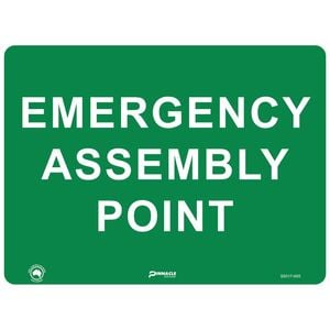 Pinnacle 400 x 300mm Poly Emergency Assembly Point Sign
